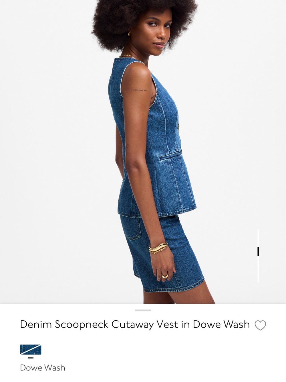 Madewell Denim Vest - Picture 3 of 12